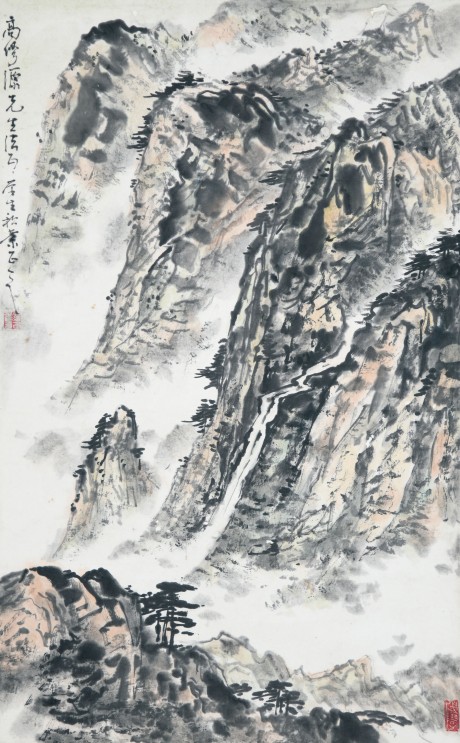 罗积业 山水立轴 55*34cm