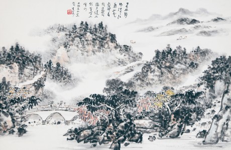 林生若 山水立轴 68*45cm