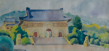 李永森 风景镜框 30*14cm