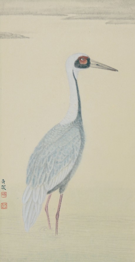 杨立奇 鹤镜片 45*23cm