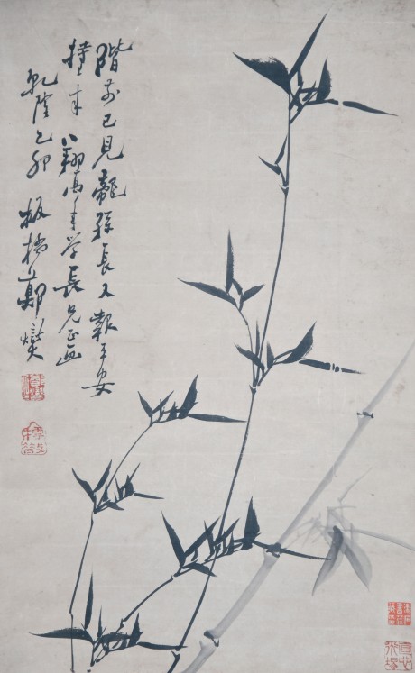 郑板桥 竹立轴 70*44cm