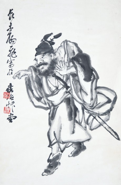 杨飞 人物立轴  68*45cm