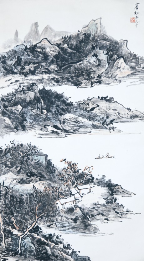 黄宾虹  山水立轴	83*47cm