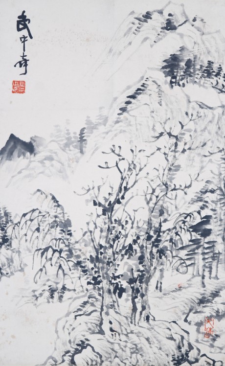 武中奇 山水立轴 54*34cm