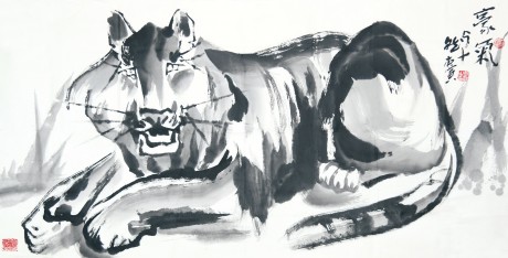 卓然  虎单片	136*68cm