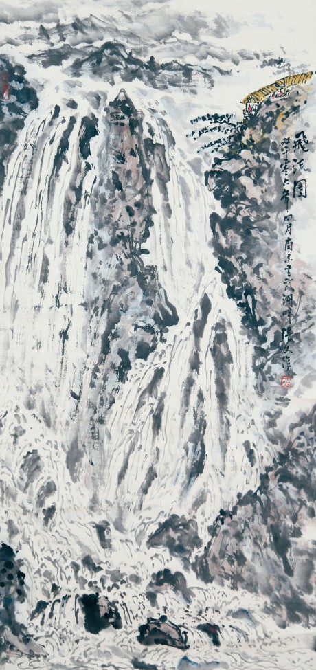 张文俊 山水立轴 123*59cm