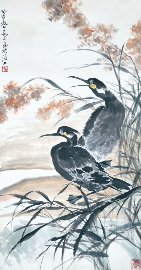 乔木 花鸟单片 91*49cm