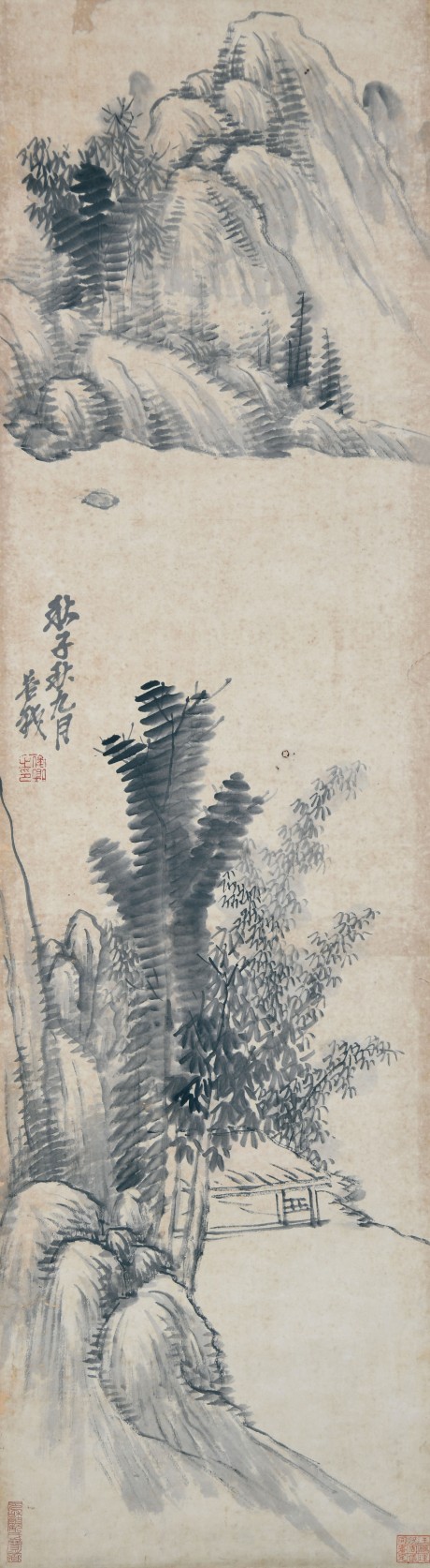吴昌硕   山水立轴 114*32cm