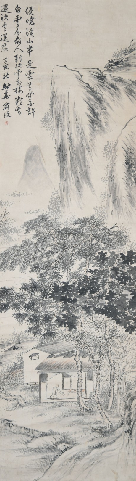 余剑华 山水立轴 134*39cm