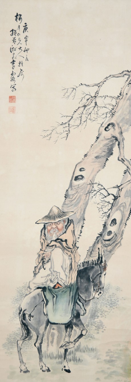 李霞  人物镜片	108*38cm
