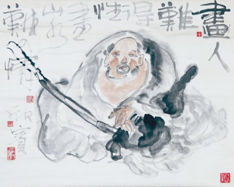 董欣宾  人物镜片 85*82cm