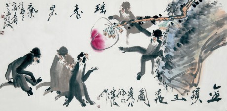 徐培晨  猴单片 136×68CM