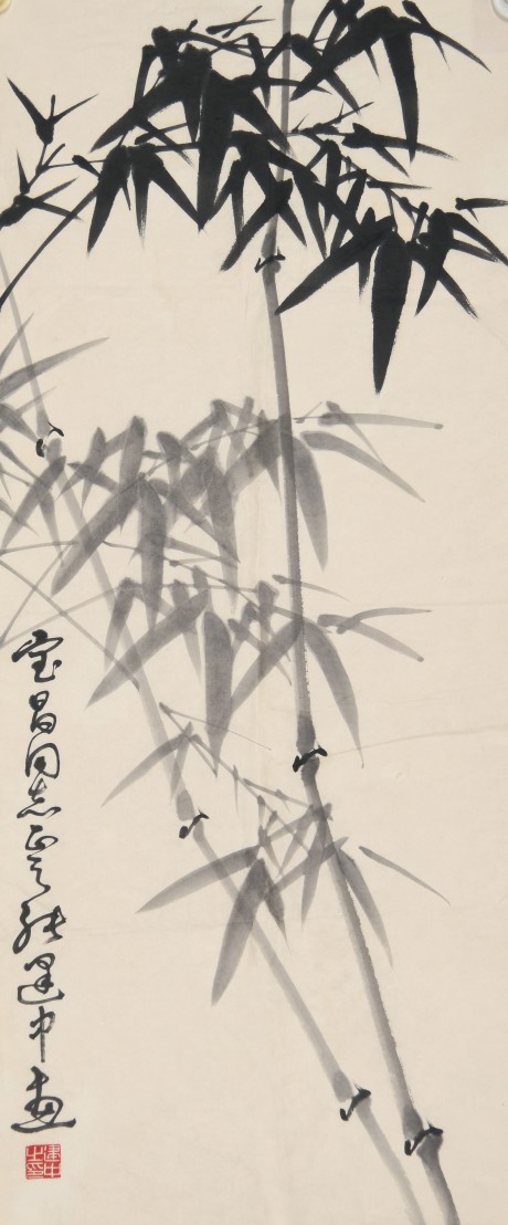 张建中  竹单片	83×35CM