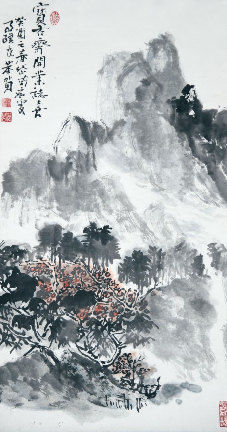 马骥良  山水立轴 87×45CM