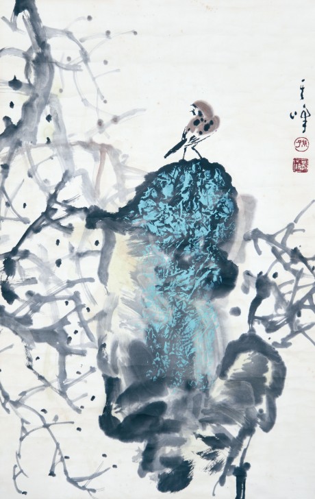 孙其峰  花鸟立轴 68×44CM