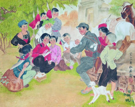 杜滋龄  人物镜片 83×66CM