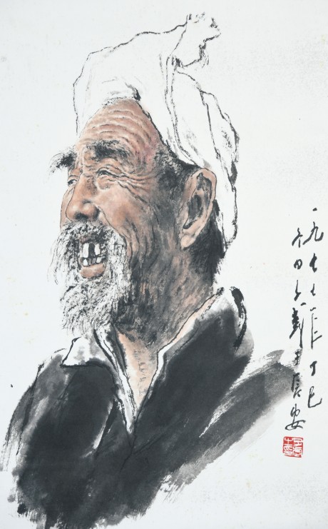 王子武  人物立轴 68×43CM