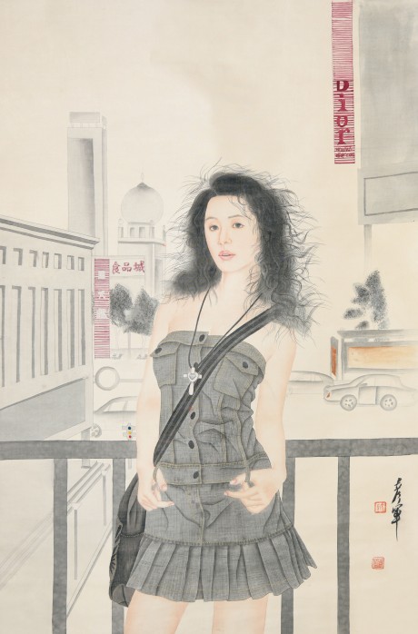 宋彦军  人物立轴 112×75CM