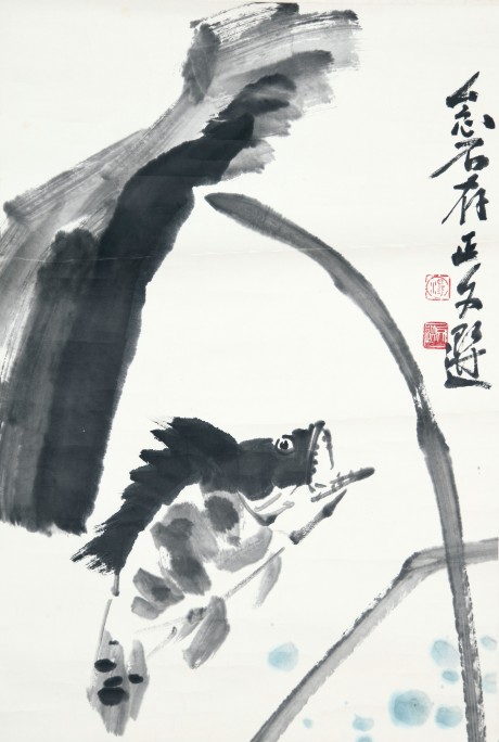 汤文选  鱼镜片	69×46CM